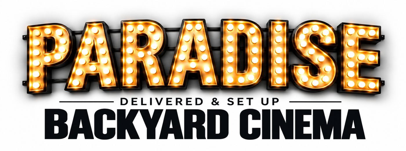 Paradise Backyard Cinema — Delivered & Set Up